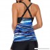 Striped Printed Two Piece Beachwear Women Strappy Swim Top No Bottom Swimwear Blue B07PRCSM2Y